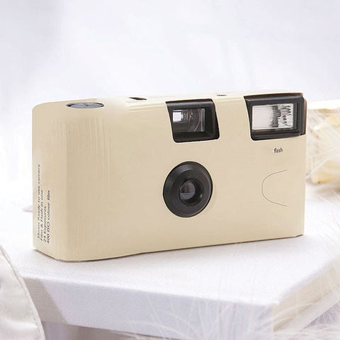 Ivory Single Use Camera – Solid Color Design