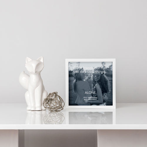 Shadow Box Photo Frame White