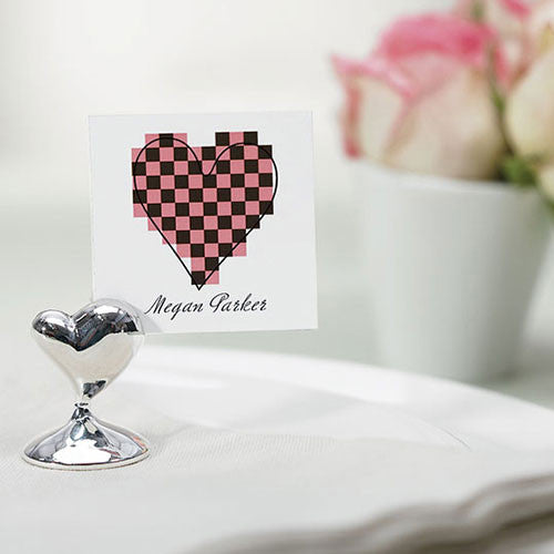 "Swish" Heart Place Card Holders