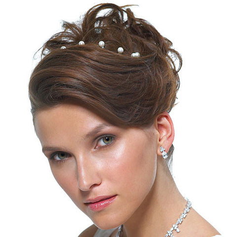 Jewel Hair Twists Green Swarovski Crystals