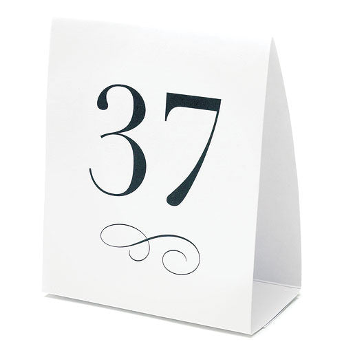 Table Number Tent Style Card Numbers 25-36
