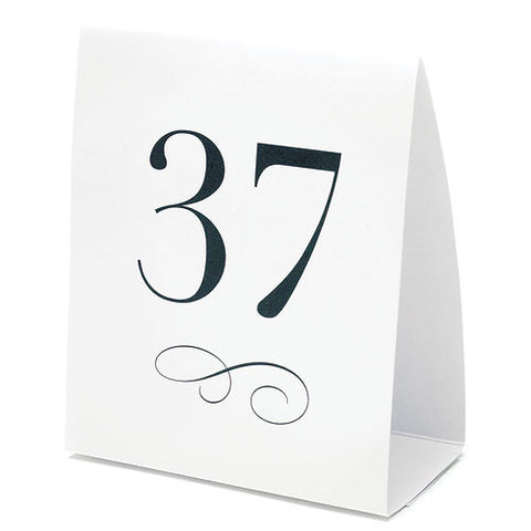 Table Number Tent Style Card Numbers 37-48