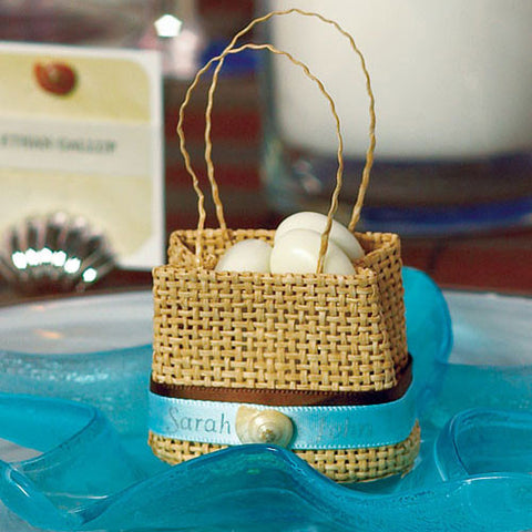 Mini Hessian Beach Bag Party Favors