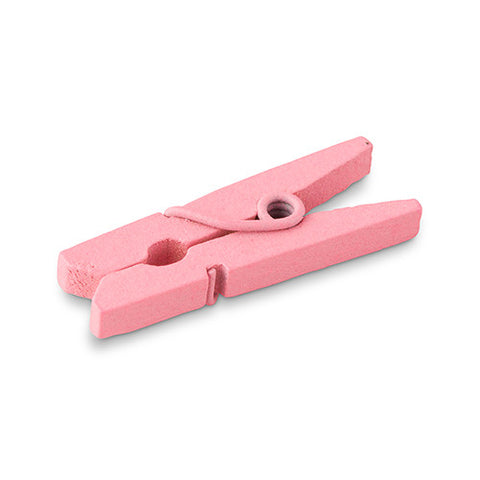 Pink Mini Wooden Clips