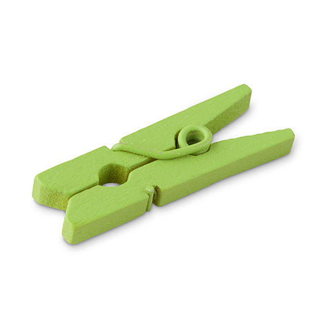 Green Mini Wooden Clips