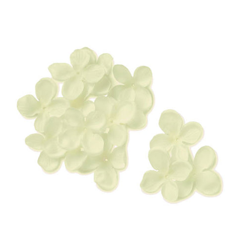 Silk Hydrangea Petals Pastel Blue