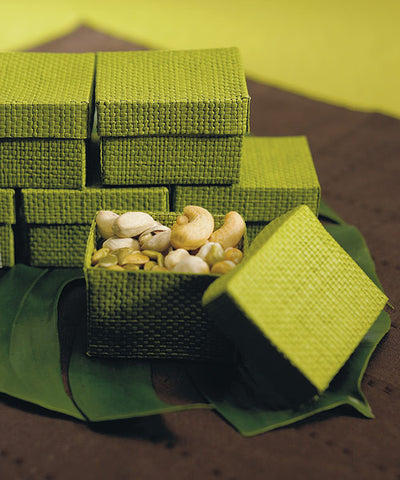 Natural Woven Favor Boxes With Lids Natural Color