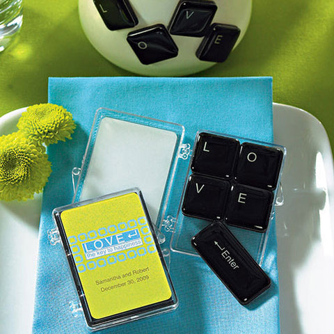 Love Keyboard Magnets Wedding Favor