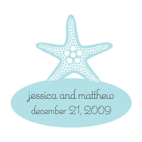 Starfish Shaped Stickers Lavender
