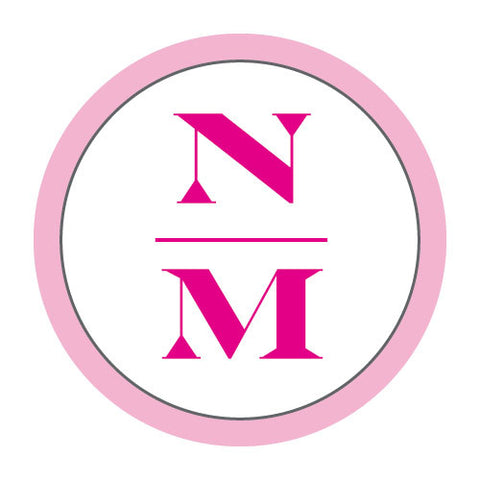 "Stacked Monogram" Stickers Lavender