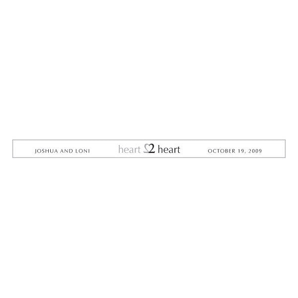 "Heart to Heart" Transparent Stickers