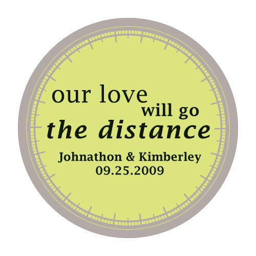 "Our Love Will Go the Distance" Stickers Lavender