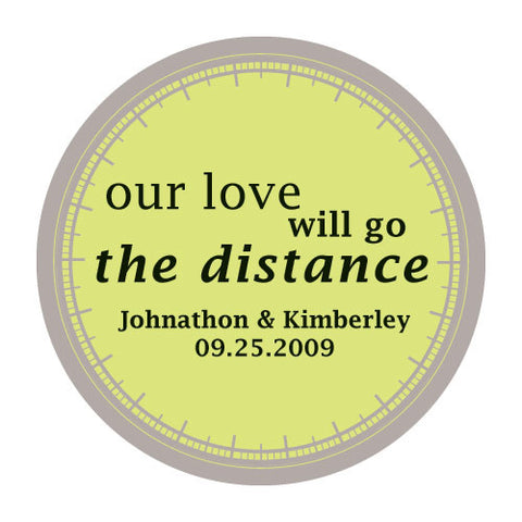 "Our Love Will Go the Distance" Stickers Lavender
