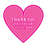 Playing Card Heart Shaped Stickers Lavender
