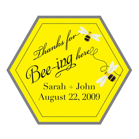 "Thanks for BEEing here" Stickers