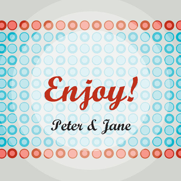 "Enjoy!" Favor - Place Cards