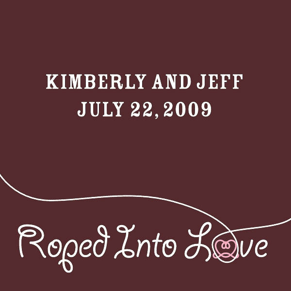 Western "Roped into Love" Favor / Place Cards Lavender
