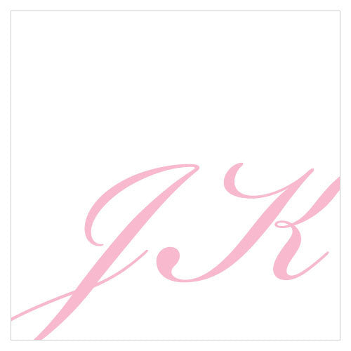Elegant Script Monogram Favor / Place Cards Lavender