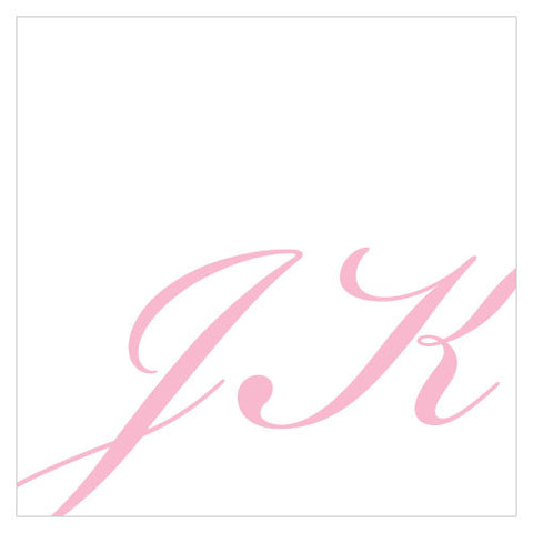 Elegant Script Monogram Favor / Place Cards Lavender