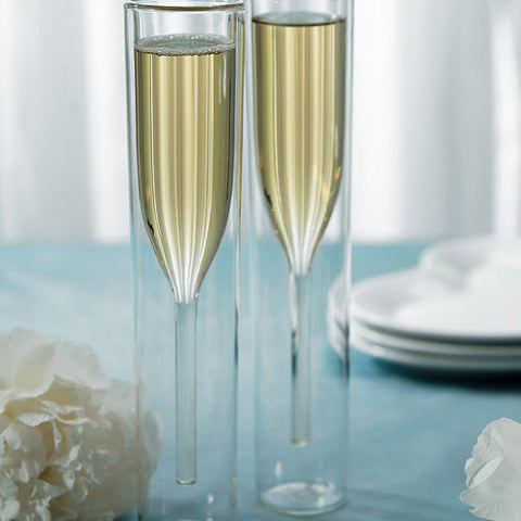 Double Walled Wedding Champagne Glasses