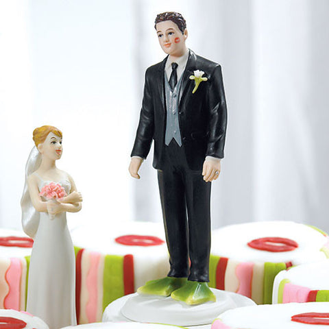 "Almost Perfect . . . Frog Prince" Groom Figurine Frog Groom