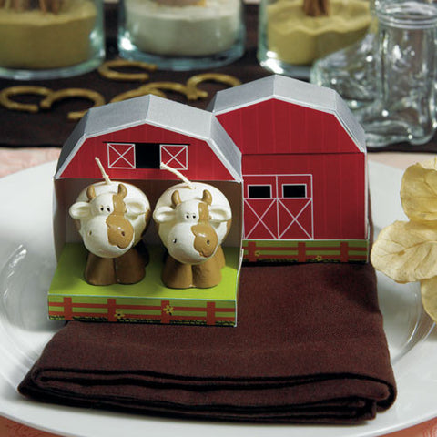 Novelty Cow Candle Country Wedding Favors