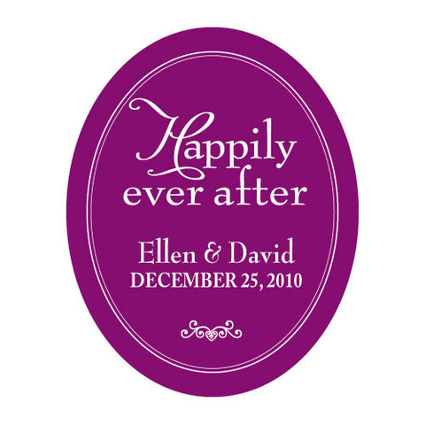 Happily Ever After Frame Sticker Lavender