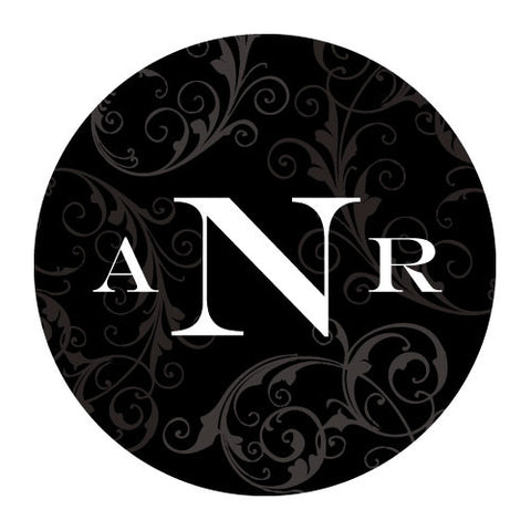 Filigree Monogram Sticker Lavender