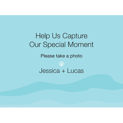 Beach Camera Table Sign