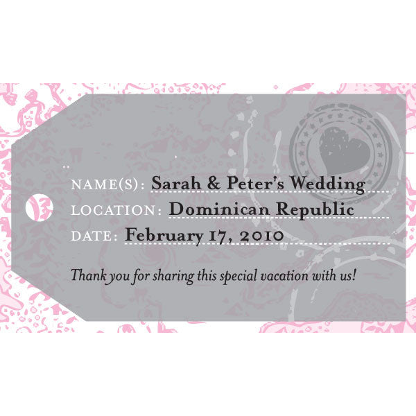 Luggage Tag Card