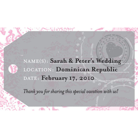 Luggage Tag Card