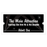 Hollywood Themed Drink Tickets Small Lavender