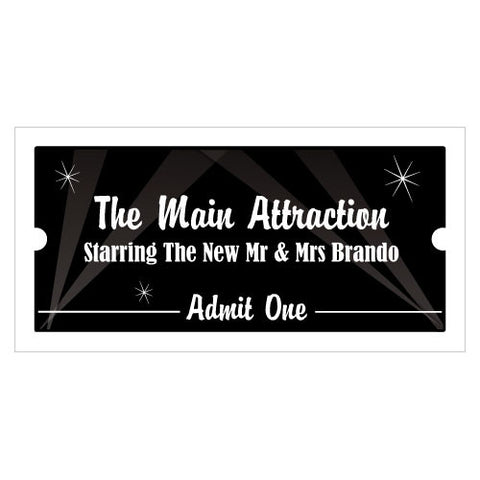 Hollywood Themed Drink Tickets Small Lavender