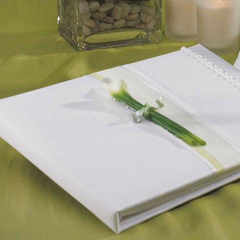 Bridal Beauty Calla Lily Traditional Guest Book