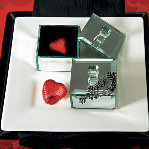 Small Mirrored Keepsake Box with Lid