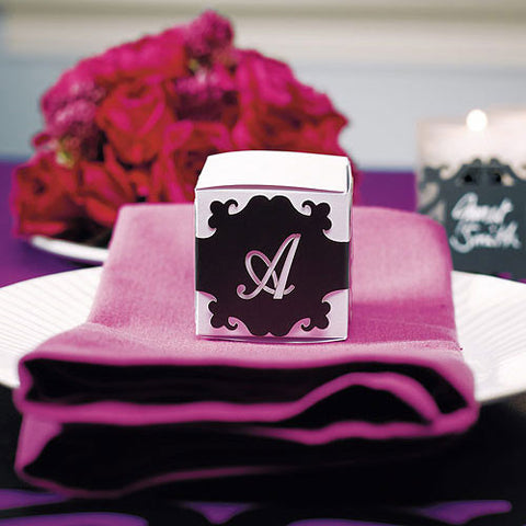 Cube Favor Boxes Black