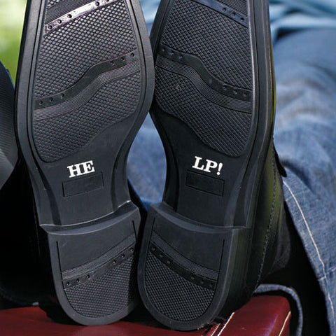 HE LP "Shoe Talk" Stick on Decals for Shoes