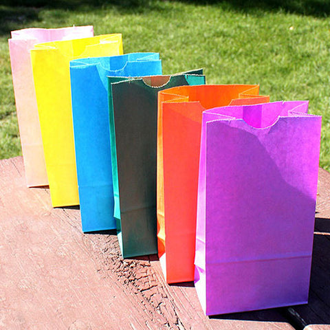 Block Bottom Gusset Paper Goodie Bags Black