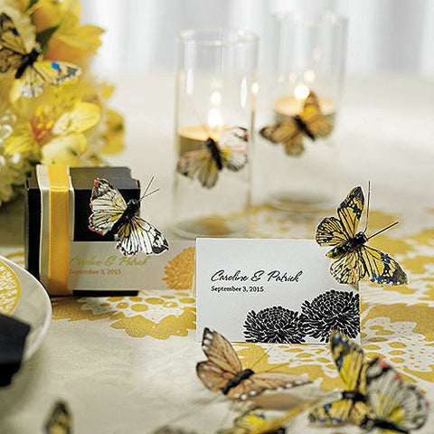 Small Hand Painted Butterfly (25) Green