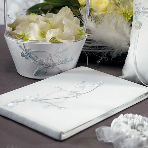 Love Bird in Classic White Guest Book