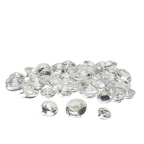 Acrylic Diamond Shaped Confetti Aqua Blue