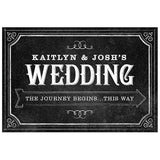 Chalkboard Print Design Directional Sign Lavender