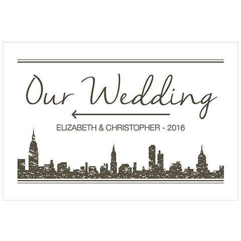 City Style Directional Sign Charcoal