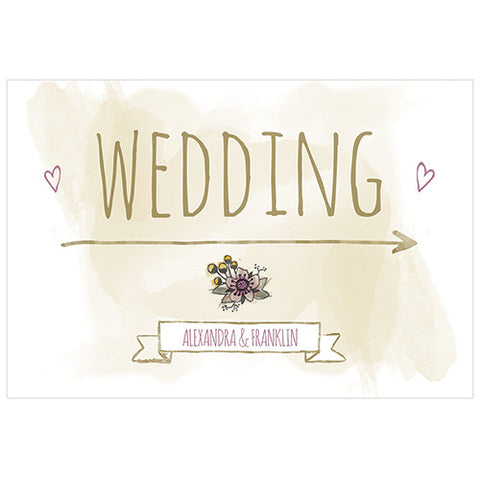 Natural Charm Directional Sign