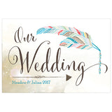 Feather Whimsy Directional Sign Purple