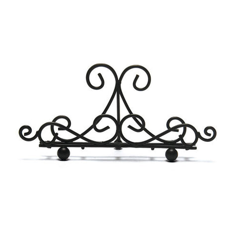 Ornamental Wire Stationery Holders Low - Black
