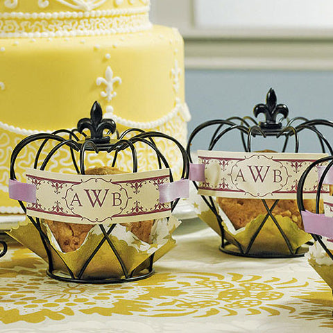 Small Wire Crown Wedding Favor D?cor