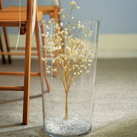 Pearl & Vintage Gold Wire Ornamental Tree