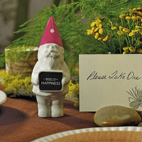 Porcelain Garden Gnome Wedding Favor