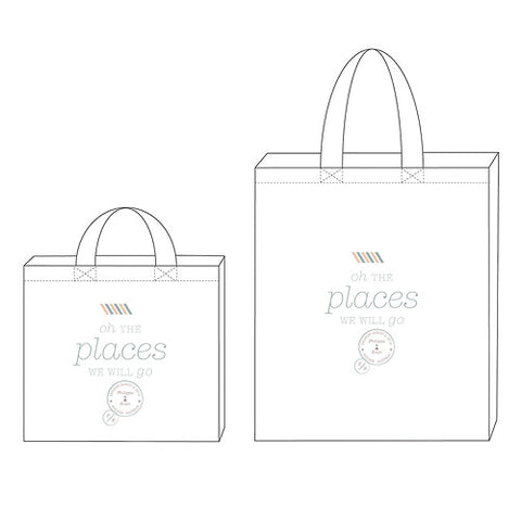 Wanderlust Oh The Places We Will Go Personalized Tote Bag Tote Bag with Gussets